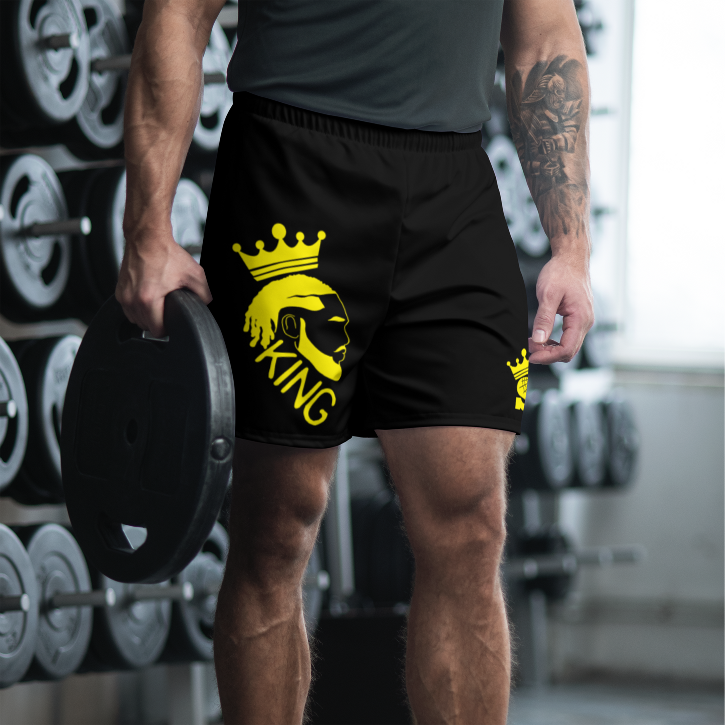 Black King Shorts (yellow log)