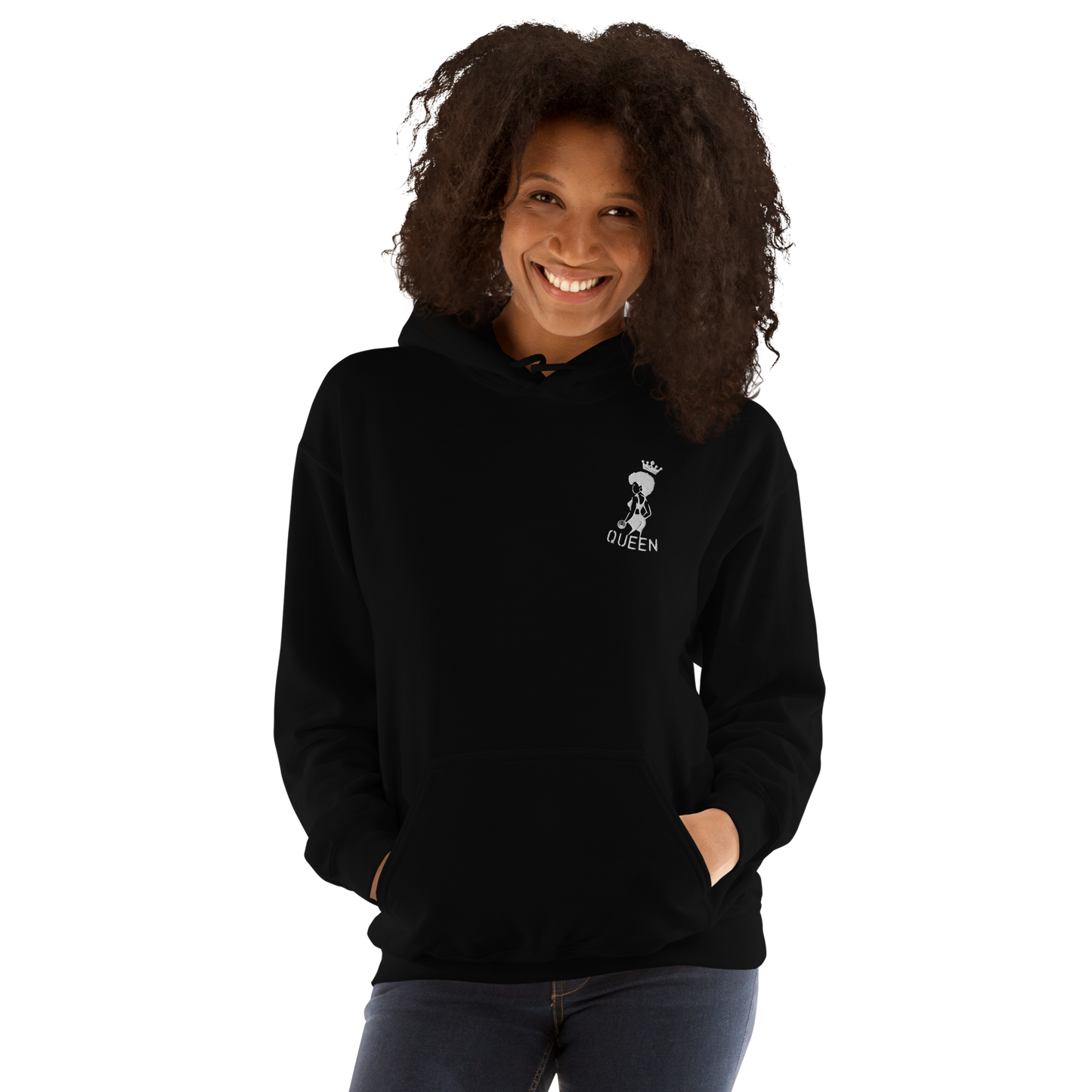Spider's Royalty Workout Queen Hoodie (white)