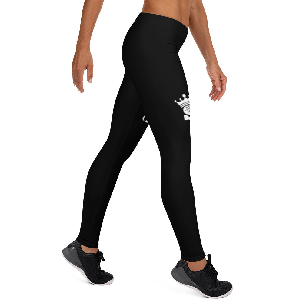 Black Queen Leggings (white logo)