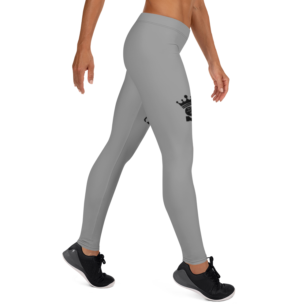 Gray Queen Leggings (black logo)