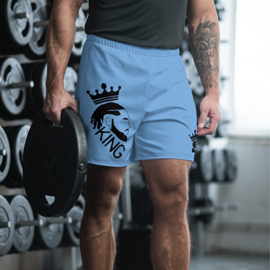 Blue King Shorts (black logo)