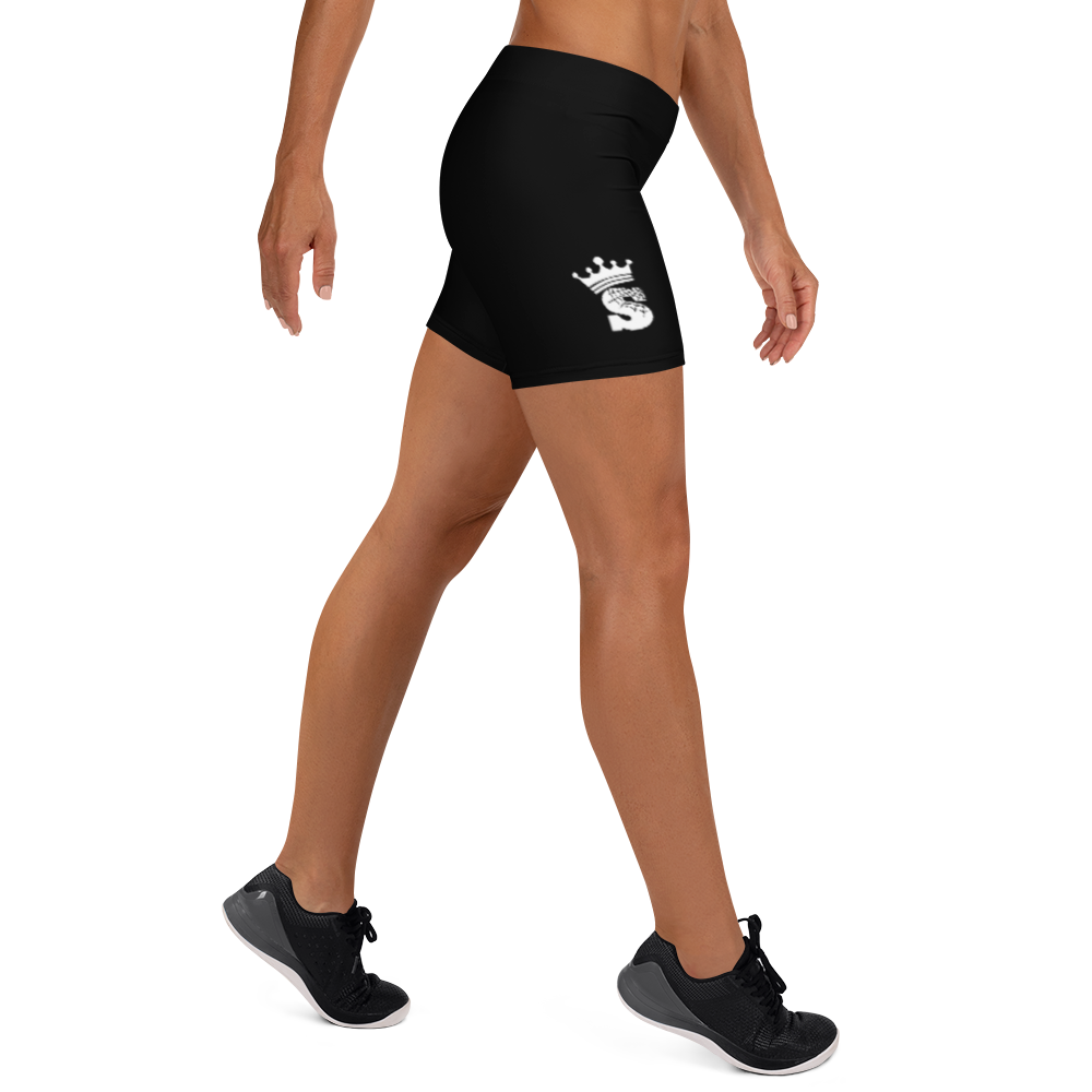 Black Queen Shorts (white logo)