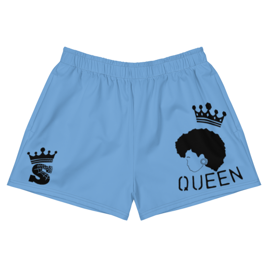 Blue Queen Shorts (black logo)