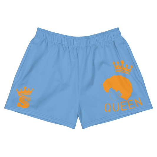 Blue Queen Shorts (orange logo)