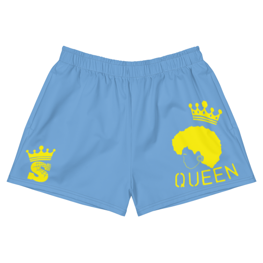 Blue Queen Shorts (yellow logo)