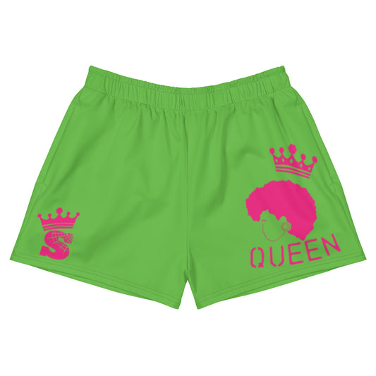 Green Queen Shorts (pink logo)
