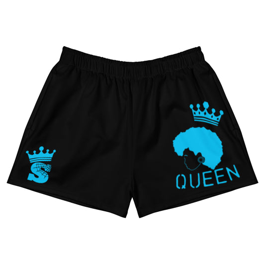 Black Queen Shorts (light blue logo)