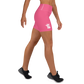 Pink Queen Yoga Shorts (white logo)