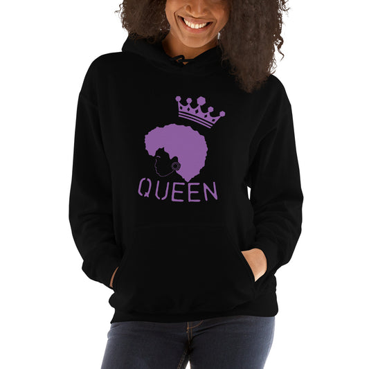 Royal Purple Queen logo Hoodie