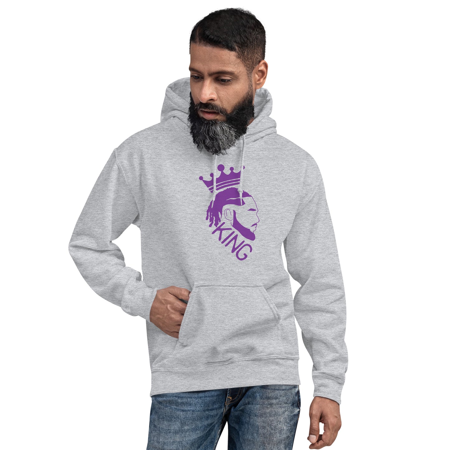 Royal Purple King logo Hoodie